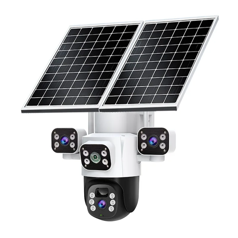 Sunjoylight SJJK203S — off-grid solar LED light with integrated panel and battery (Solar triple-lens cam)
