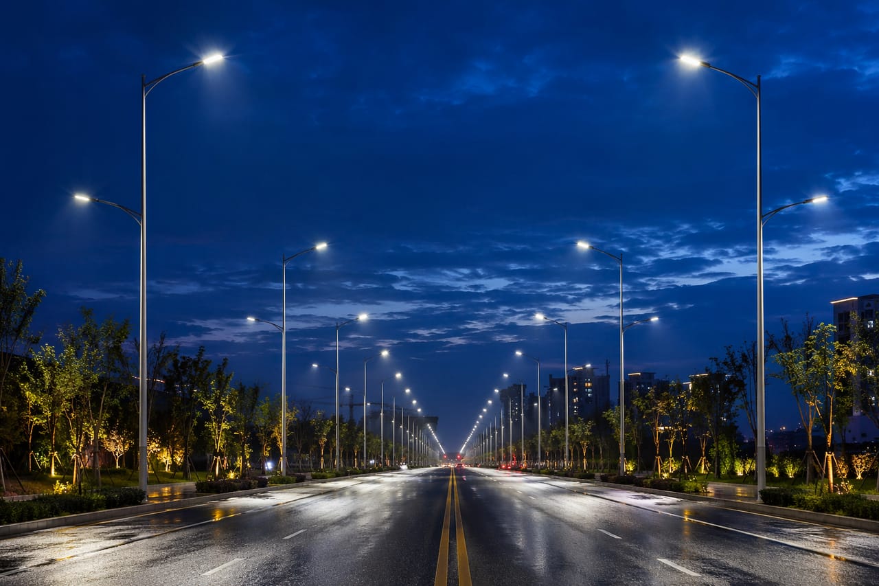 Roadway Lighting Design with EN 13201: From Photometrics to Pole Spacing